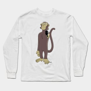 Monkey with a Gun Long Sleeve T-Shirt